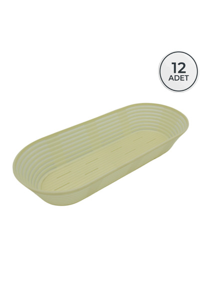 dinckitchen Oval Balina Dough Proofing Basket 12 Pieces Oval 52X15X9 cm 12 Pi...