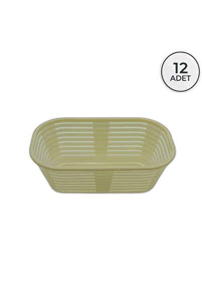 dinckitchen Oval Bread Dough Proofing Basket 12 Pieces Oval 22X13,5X8 12 Pieces