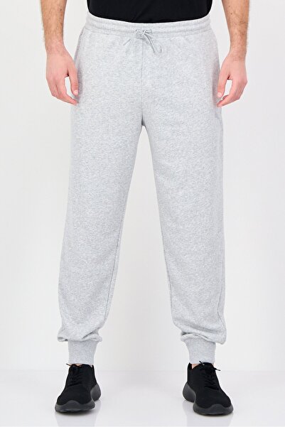 Puma Men Sportswear Fit Brand Logo Outdoor Sweatpants, Heather Grey