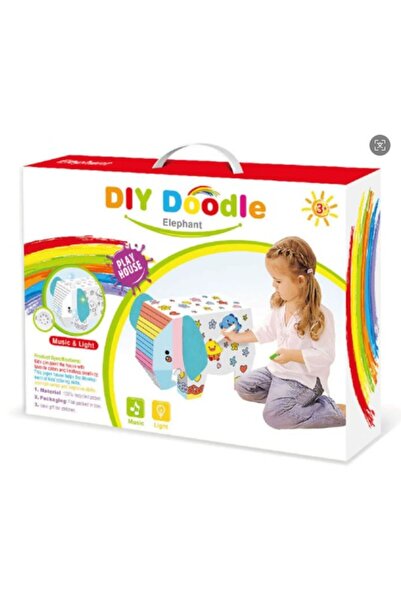 Flippy Creative Children's Toy, Flippy, 3D Elephant Model, 3D Puzzle, 34 x 14...