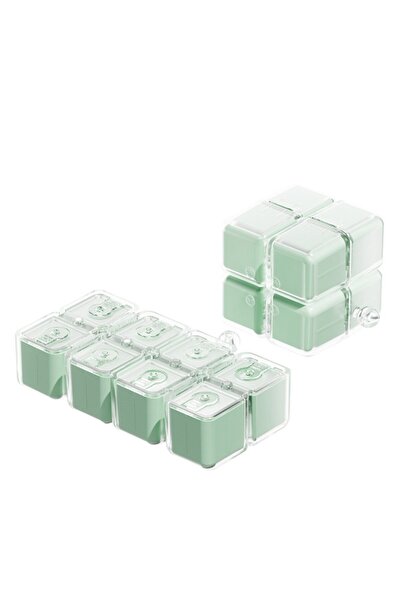 Flippy Κουτί Φαρμάκων, Αναδιπλούμενο, Σχέδιο Κύβου του Ρούμπικ, με Ιμάντα Κρέ...