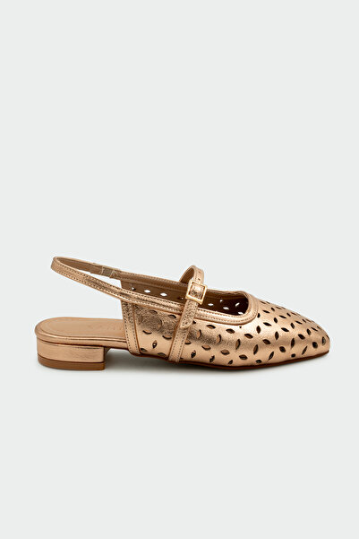 LAMİNTA Elina Laserski rez Detaljne ružičaste ravne ženske Baletanke