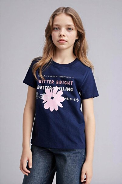 DeFacto Printed T-Shirt Girls G1764A826Sm