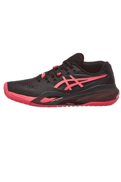 Asics Gel Resolution X Kadın Siyah Kırmızı Tenis Ayakkabısı