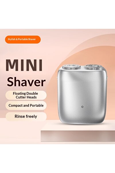 OrientC Mini Portable Electric Shaver – Dual Floating Heads, Compact 104g Tra...