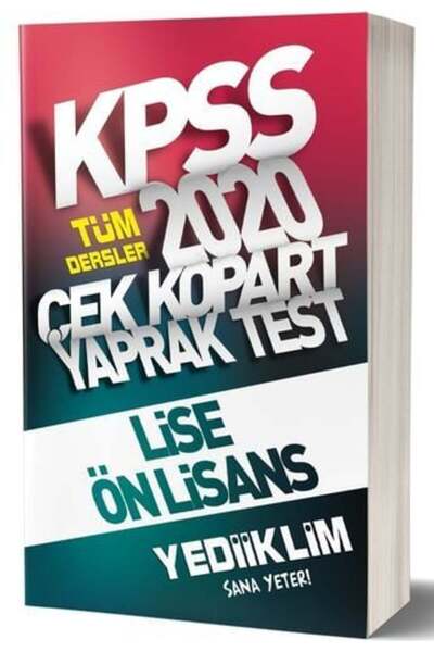 İndeks Akademi SÜPER FİYAT - Yediiklim 2020 KPSS Lise Ön Lisans Tüm Dersler Y...