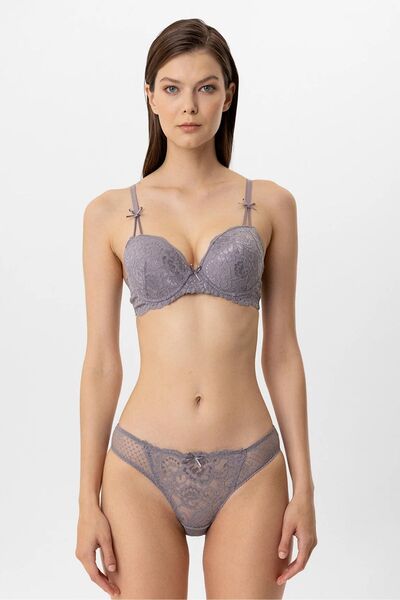 Pierre Cardin Με μπανέλα Σετ σουτιέν με υποστήριξη Push-Up και Δαντέλα λεπτομ...