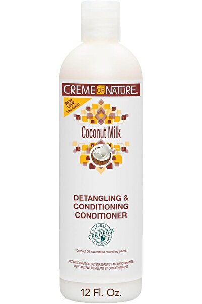 Creme of Nature بلسم فك تشابك الشعر بحليب جوز الهند من