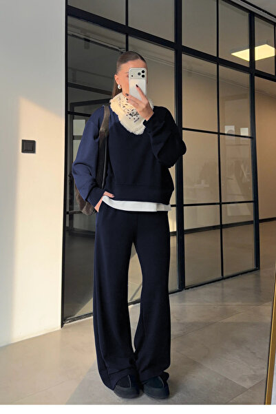 YAKAMEL Women's Modal Combed Cotton Long Sleeve High Waist Stretchy Wide Leg ...