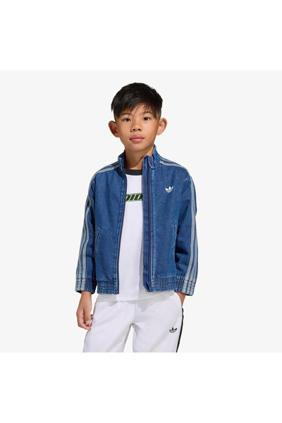 adidas Firebird Denim Çocuk Mavi Ceket