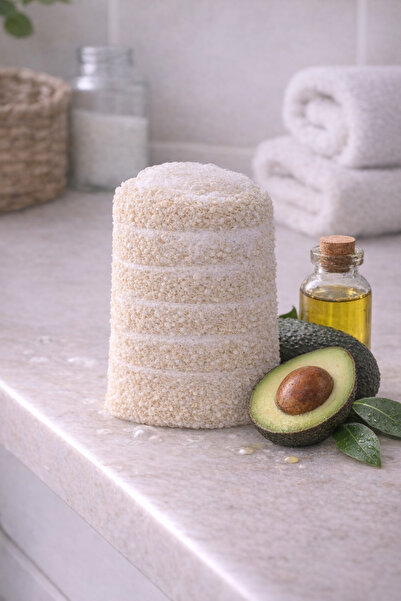 Lavandula Avokado yağı ile hazırlanmış kendinden sabunlu doğal kabak banyo ke...
