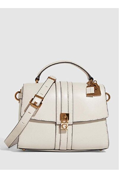 Guess Ginevra Logo Top Handle Flap Cross-body Bags