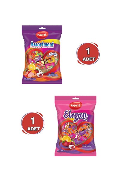 KENT Karışık ve Elegan Bayram Şekeri (375 Gr x 2 Adet)