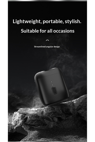 OrientC Mini Portable Electric Shaver – Dual Floating Heads, Compact 104g Tra...