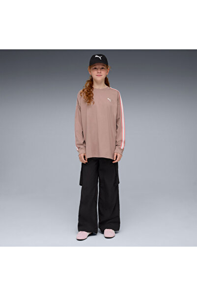 Puma Relaxed Woven Cargo Kids Black Trousers