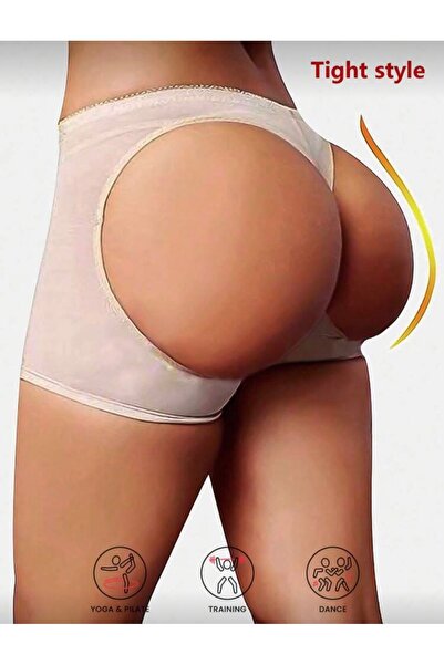 La Saade Lift Muse Shaping Shorts – Bej Push-Up Etkili, Toparlayıcı, Esnek Fo...