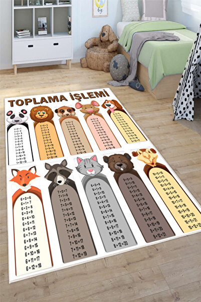 Pelura Halı Toplama İşlemi Desenli Baskılı Yıkanabilir Kaymaz Eğitici Öğretic...