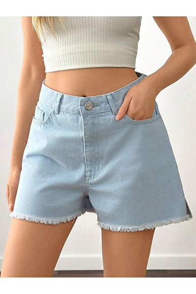 KENE JEANS ICE BLUE KRATKE FARMERKE SA RESEMA NA PANTALONAMA, BOČNIM PROREZIM...