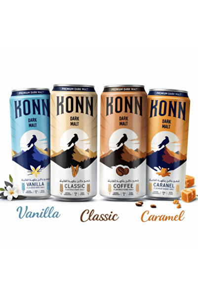 KUN علبة كون ميكس دارك مالت، 250 مل × 24 علبة