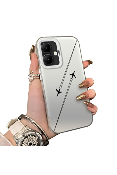 ucuc حافظة حماية للعدسات من السيليكون الصلب أكريليك متوافقة مع هاتف Infinix S...