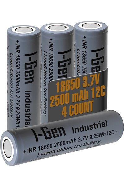 I Gen Industrial E003 Inr 18650 3.7V 2500 Mah 12C 9.25WH Li-Ion Şarjlı Pil Dü...
