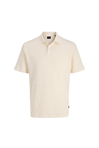 Jack & Jones Blatrenton ERkek Krem Polo Tişört (12293000-CD)