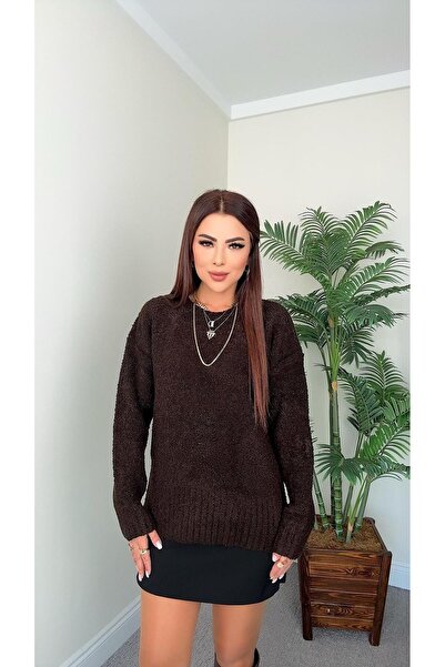 DİDEM GÜLTAKTI Maxximo Women's Bitter Brown Sweater