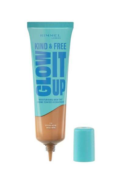 Rimmel Kind Free Glow It Up Hydrating Foundation Shade 210 Golden Beige 30ml