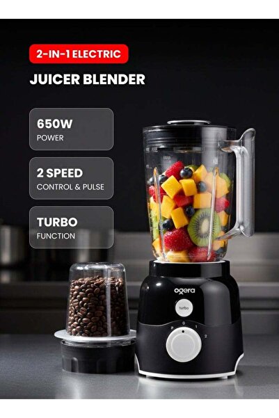 Ogera 2-in-1 Electric Juicer & Blender 650W