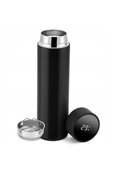 OEM Termos inteligent, oțel inoxidabil, 500 ml, LED, negru