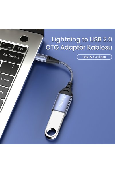 Veggieg Lightning to USB 2.0 Otg Converter Adapter