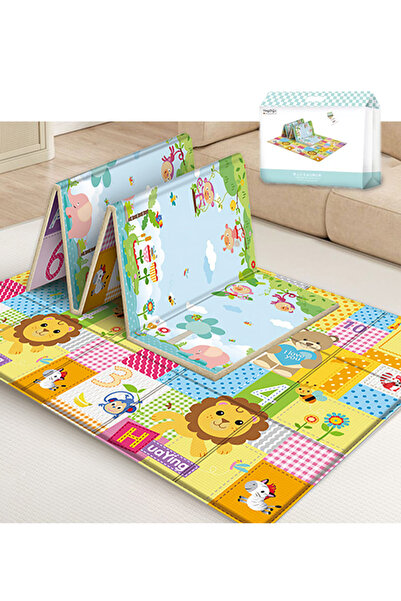 GOG Reversible Baby Play Mat, Lion & Forest Design, Waterproof Folding, 200x1...