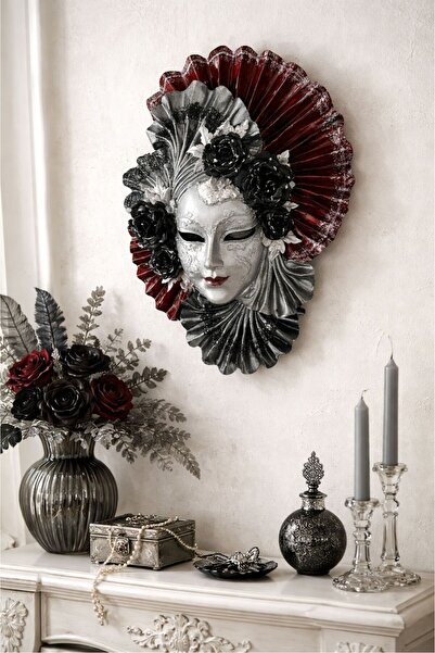 Uretti - Hülya 6683 1657 El Yapımı Maskeli Çingene Melek Duvar Maskesi / Deko...