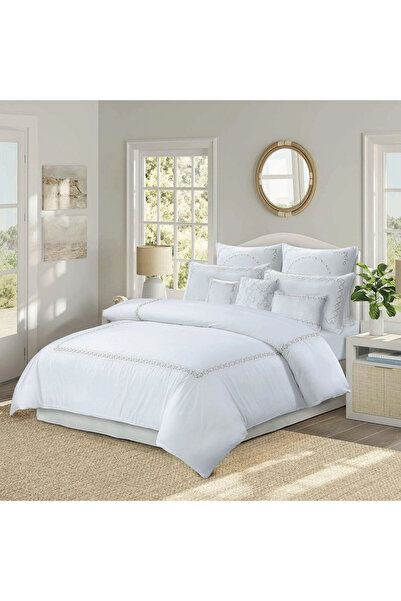 Orange Bed & Bath Blooming Grace | 11-Piece Double 100% Cotton Duvet Set