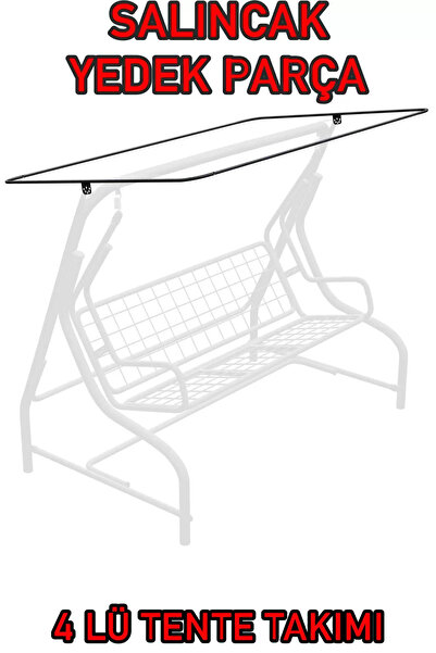Yekta Home Yekta 3 Kişilik Bahçe Salıncağı Yedek Parça 4 Lü Tente Demiri