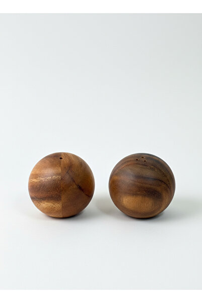 FARALYAHOME Akasya Küre Salt and Pepper Shaker Set Diameter:7 / Height:6.2
