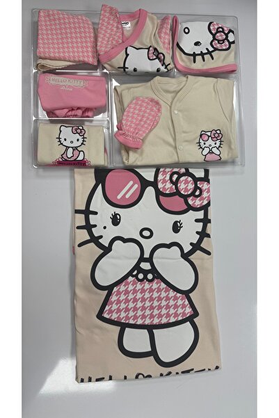 Hello Kitty Baby Girl Pink Newborn 100% Cotton Cotton 10-Piece Hospital Disch...