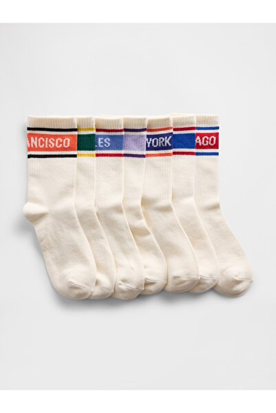 GAP Erkek Çocuk Çok Renkli City Crew Çorap (7’li)