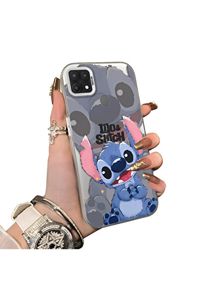 ucuc Oppo A15/A15S Uyumlu Sert Akrilik Arka Silikon Kenar Lens Koruma Kılıf S...