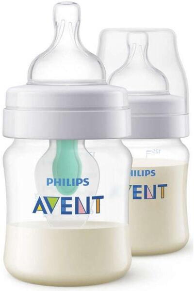 Philips Avent Set biberoane cu dispozitiv anticolici AirFree SCF810/24, 2 x 1...