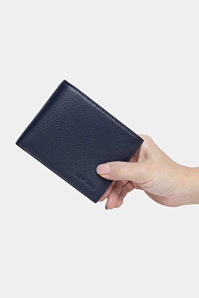 REWİNA Massarelli X Genuine Leather Men's Wallet Card Holder and Money Compar...