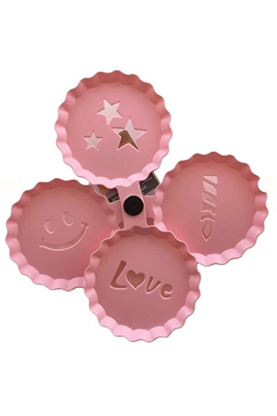 HB LİFE Set of 4 Coffee and Dessert Decoration Stencils |   Latte Oatmeal Ric...