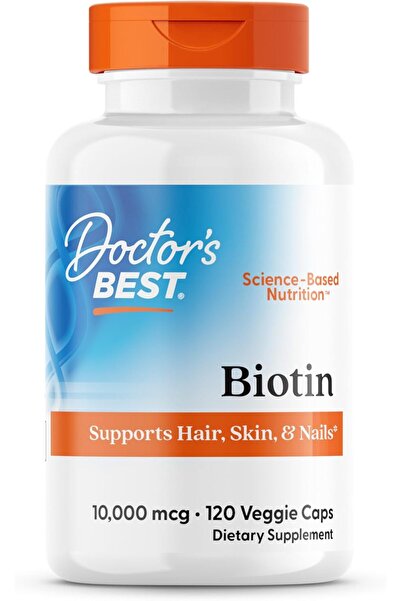 Doctor's Best Biotin 10,000 mcg, 12O Veggie Capsules