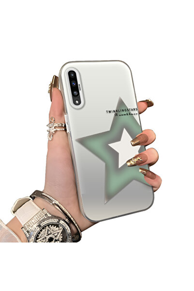 ucuc Samsung Galaxy A50/A50S/A30S Uyumlu Sert Akrilik Arka Silikon Kenar Lens...