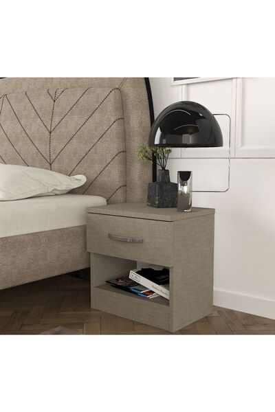 UnicUtil Noptiera cu un Sertar pentru depozitare, Textil, 40 x 30 x 40 cm