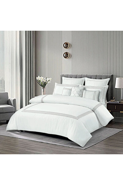 Orange Bed & Bath Diamond | طقم لحاف قطن 100% مزدوج 11 قطعة