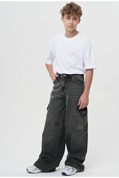 HayKids Dečačke vintage farmerke Kargo džep - široka nogavica i širok kroj