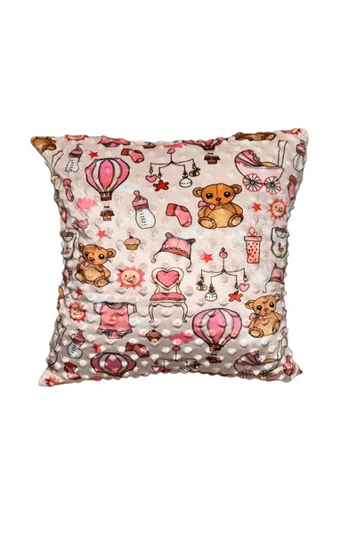 Decostof Textile Perna minky imprimat 40x40 cm