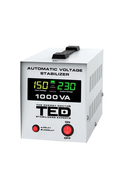 TED Electric Stabilizator de tensiune automat TED-AVR1000L, 1000VA / 600W, Un...