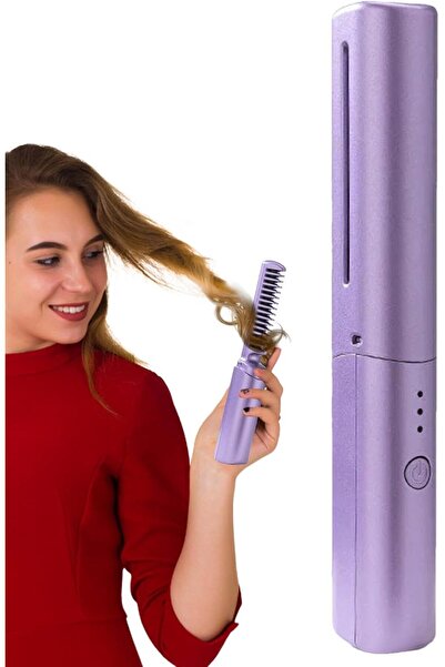 Generic Mobile Heat Comb, Cordless Hair Straightener and 2-in-1 Styling Brush...